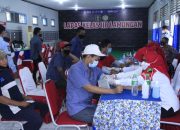 Bekerjsama Dengan Lapas Kelas IIb, Polres Lamongan Giat Vaksinasi Untuk Warga Binaan