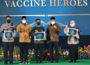 Hari Jadi Kabupaten Sidoarjo Ke-163, Kapolresta Sidoarjo Raih Vaccine Heroes