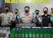 Polresta Mojokerto Berhasil Menyita 430 Botol Miras