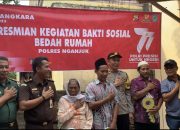 Penyerahan 3 Kunci Rumah Warga Desa Gejagan Bantuan Bedah Rumah Polres Nganjuk, Resmi Diterima