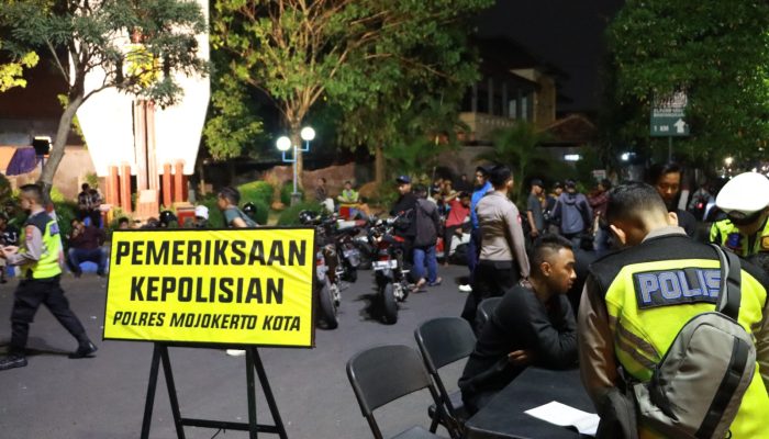 Polresta Mojokerto Amankan 9 Pemuda Asal Sidoarjo Diduga Oknum Pesilat