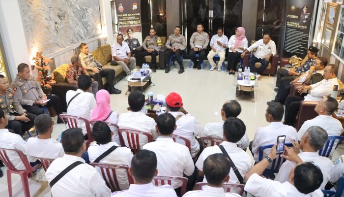 Silaturahmi bersama Kades Se – Kecamatan Wilangan dan Rejoso , Upaya Kapolres Nganjuk jaga Harkamtibmas Bersama Pemdes