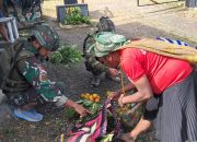 Satgas Yonif 509 Kostrad Sapa Masyarakat Papua  di Pos Holomama