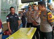Polres Nganjuk Lakukan Pemeriksaan Tes Urine Terhadap Awak Bus di Terminal Anjuk Ladang