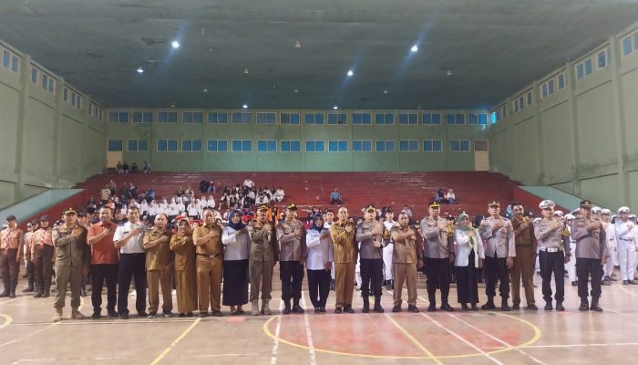 Polres Nganjuk dan Dinas Pendidikan Gelar Patroli Keamanan Sekolah dalam Rangka Peringatan Hari Pendidikan Nasional