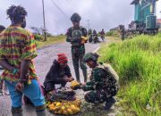 Kembali Pos Koper Satgas Yonif 509 Kostrad ROSITA (Borong Hasil Tani) Mama Papua