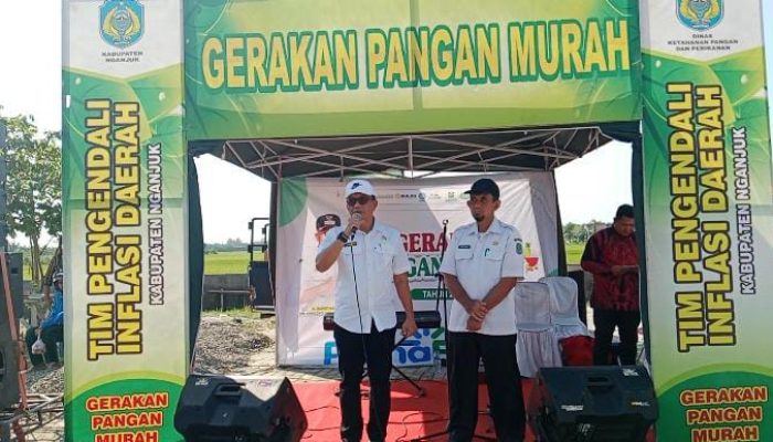 Gerakan Pangan Murah di Kecamatan Tanjunganom Kabupaten Nganjuk Disambut Antusias Warga