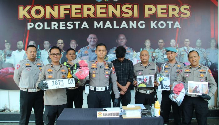 Kurang dari 7 Jam, Polisi Berhasil Amankan Tersangka Tabrak Lari Petugas Kebersihan Kota Malang