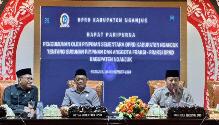 Paripurna DPRD Kabupaten Nganjuk Umumkan Komposisi Fraksi-Fraksi