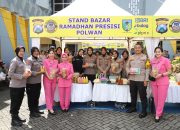 *Diserbu Warga, Bazar Ramadan Presisi Polres Kediri Ludes*